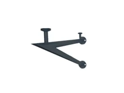 Glaszentrum Hagen V 230x90 cm Glasvordach inkl. Halter Ral7016 Grauglas