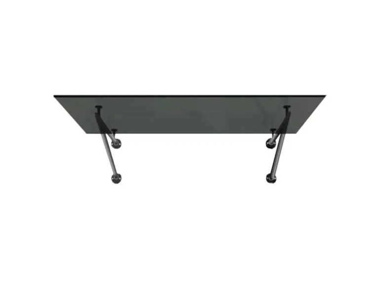 Glaszentrum Hagen V 120x90 cm Glasvordach inkl. Halter Schwarz Grauglas