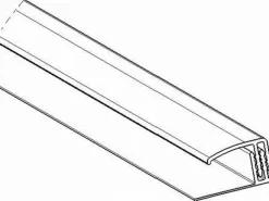 Grosfillex Abschlußprofil klippbar Weiß 5 mm - 8 mm