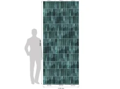 Grosfillex Wandpaneele Element 3D Optik Vertical Tiles Lagoon 260 cm x 37,5 cm