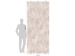 Grosfillex Wandpaneele Element 3D Optik Vertical Tiles Rose 260 cm x 37,5 cm