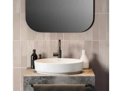 Grosfillex Wandpaneele Element 3D Optik Vertical Tiles Rose 260 cm x 37,5 cm