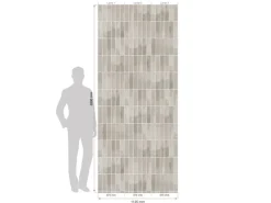 Grosfillex Wandpaneele Element 3D Optik Vertical Tiles Greige 260 cm x 37,5 cm