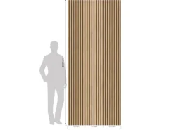 Grosfillex Wandverkleidung Element 3D Optik Linio 260 cm x 37,5 cm Bamboo