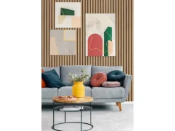 Grosfillex Wandverkleidung Element 3D Optik Linio 260 cm x 37,5 cm Bamboo