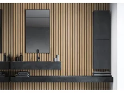 Grosfillex Wandverkleidung Element 3D Optik Linio 260 cm x 37,5 cm Bamboo