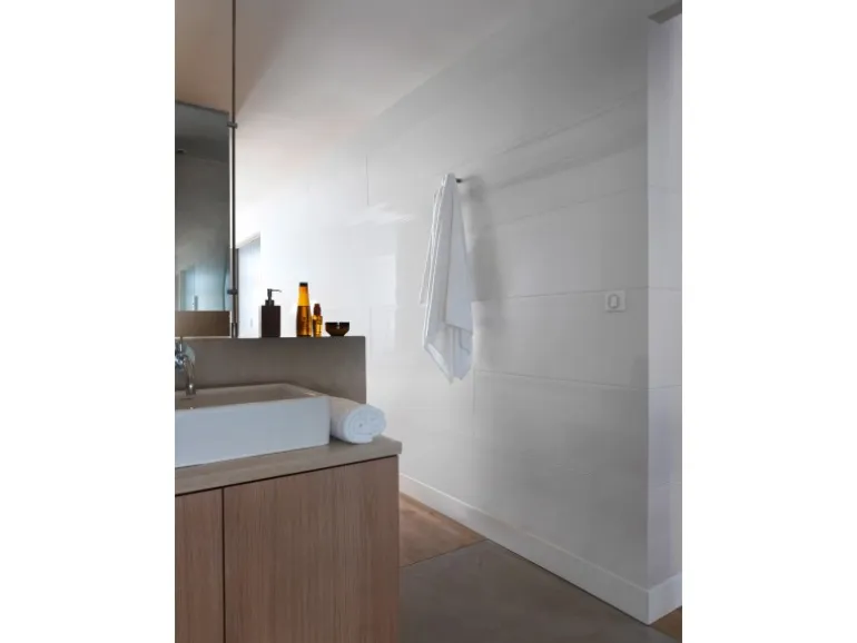 Grosfillex Wandverkleidung Element Weiss Glänzend 260 x 37,5 cm