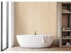 Grosfillex Wandverkleidung Element 3D Optik Linio 260 cm x 37,5 cm Ash Light