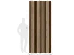 Grosfillex Wandverkleidung Element 3D Optik Linio 260 cm x 37,5 cm Light Oak