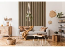 Grosfillex Wandverkleidung Element 3D Optik Linio 260 cm x 37,5 cm Light Oak