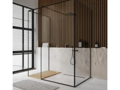 Grosfillex Wandverkleidung Element 3D Optik Linio 260 cm x 37,5 cm Walnut