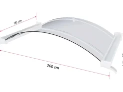 Gutta Bogenvordach BV/B 200 Weiß 30 cm x 200 cm x 90 cm