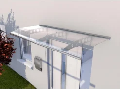 Gutta Pultvordach PT/ET 200 Edelstahloptik 22,5 cm x 200 cm x 90 cm