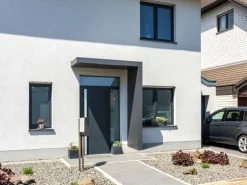 Gutta Rechteckvordach BS PLUS Anthrazit 160 x 90 cm Seite Rechts