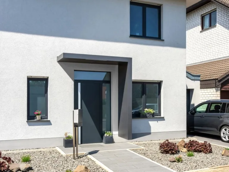 Gutta Rechteckvordach BS PLUS Anthrazit 200 x 90 cm Seite Rechts