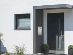 Gutta Rechteckvordach BS PLUS 160 Seite L Briefkasten Edel. Klingel Sprechanlage