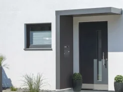 Gutta Rechteckvordach BS PLUS 160 Seite L BK Anth. Klingel Sprechanlage Kamera