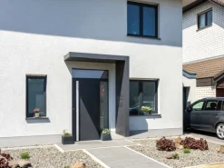 Gutta Rechteckvordach BS PLUS 160 Seite R Briefkasten Anth. Klingel Sprechanlage