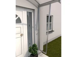 Gutta Seitenblende B1 Acryl Klar Edelstahl 200 cm x 60 cm x 45 cm