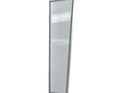 Gutta Seitenblende B2 Stegplatte Klar Edelstahloptik 175 cm x 60 cm x 45 cm