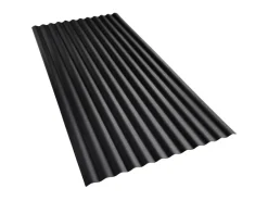 Gutta Wellplatte Guttanit+ 76/18 Schwarz 200 cm x 90 cm