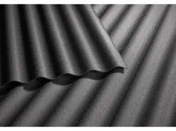 Gutta Wellplatte Guttanit+ 76/18 Schwarz 200 cm x 90 cm