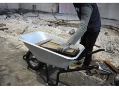 Haemmerlin Einrad-Schubkarre 120 l Muldenvolumen 200 kg Traglast verzinkt