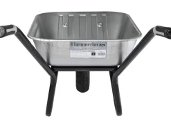 Haemmerlin Einrad-Schubkarre 100 l Muldenvolumen 200 kg Traglast Verzinkt