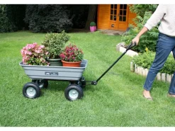 Haemmerlin Gartenwagen mit Kipper 4 x 4 Grau