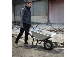 Haemmerlin Schubkarre Bau Plus 120 l Luftrad Verzinkt