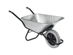 Haemmerlin Schubkarre Clipso Excellium 120 l Tiefmulde PU-Rad Verzinkt