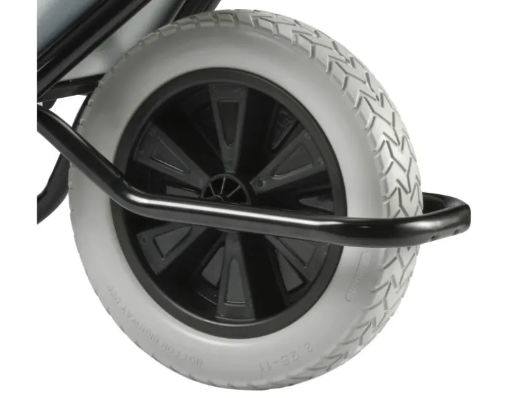 Haemmerlin Schubkarre Clipso Excellium 120 l Tiefmulde PU-Rad Verzinkt