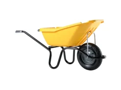 Haemmerlin Schubkarre Pick Up 110 l Gelb Kunststoffmulde Luftrad