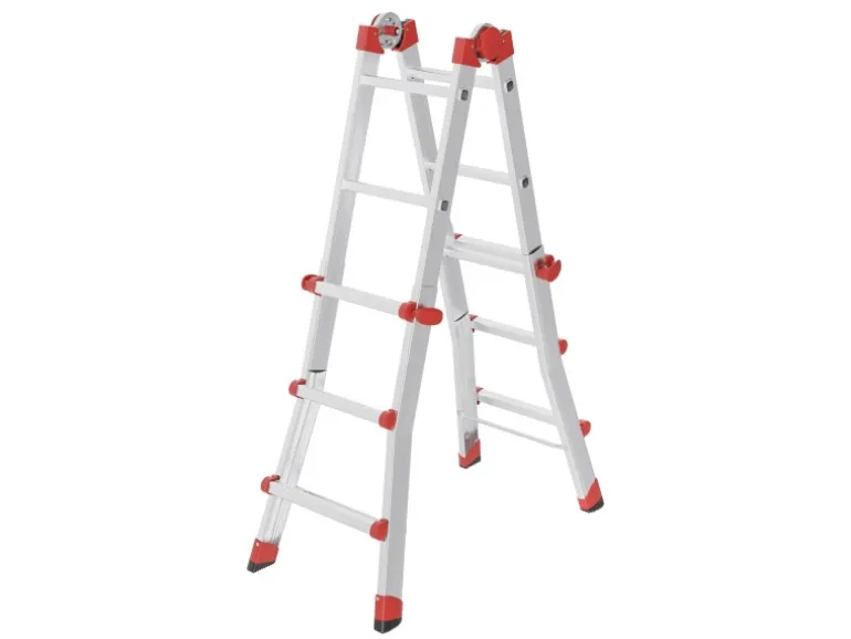 Hailo Alu-Multifunktionsleiter M80 Aluminium 135 cm x 49 cm x 88 cm