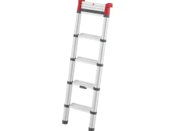 Hailo Alu-Teleskopleiter T100 FlexLine 265 cm x 46 cm x 100 cm Aluminium