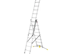 Hailo HobbyLot Alu-Kombileiter 2x8+1x9 Sprossen