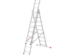 Hailo HobbyStep Kombi Aluminium-Kombileiter 3-teilig 3x9 Sprossen