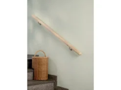 Handlauf Komplettset Fichte roh 1500 mm inkl. Befestigungsmaterial