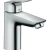 Hansgrohe Einhebel-Waschtischarmatur Logis 100 m. Push-Open Ablaufgarnitur Chrom