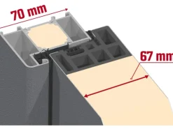 Haustür Thermospace Dublin Prime 110 cm x 210 cm Anthrazit Anschlag R