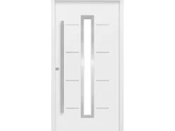 Haustür Thermospace Milano Prime 110 cm x 210 cm Weiß Anschlag L