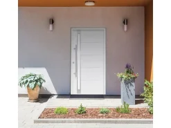 Haustür Thermospace Neapel Prime 110 cm x 210 cm Weiß Anschlag L