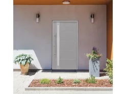 Haustür Thermospace Neapel Prime 100 cm x 210 cm Grau Anschlag L