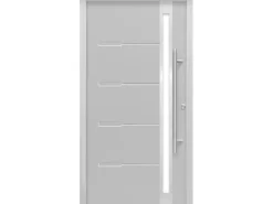 Haustür Thermospace Neapel Prime 100 cm x 210 cm Grau Anschlag R