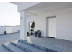 Haustür Thermospace Oslo Prime 100 cm x 210 cm Grau Anschlag L