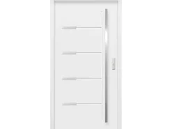 Haustür Thermospace Oslo Prime 100 cm x 210 cm Weiß Anschlag L