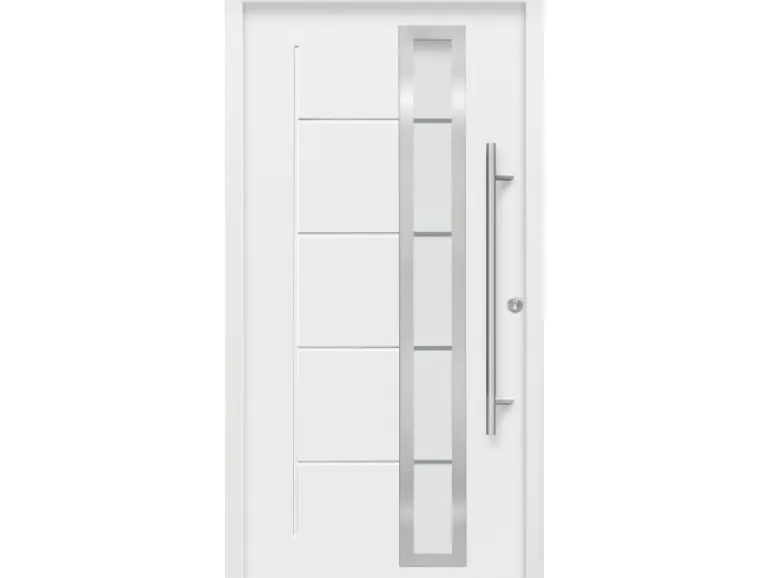 Haustür Thermospace Paris Prime 110 cm x 210 cm Weiß Anschlag R