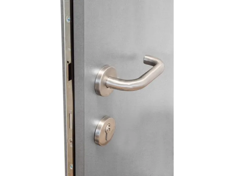 Haustür Thermospace Paris Prime 100 cm x 210 cm Grau Anschlag L