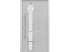 Haustür Thermospace Paris Prime 110 cm x 210 cm Grau Anschlag L