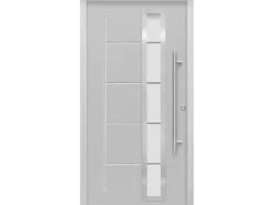 Haustür Thermospace Paris Prime 100 cm x 210 cm Grau Anschlag R